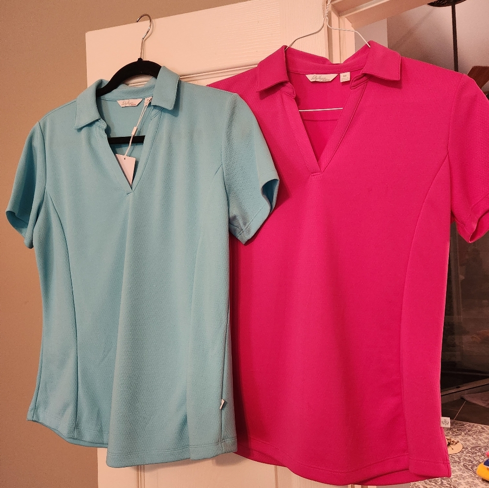 2 ladies golf shirts